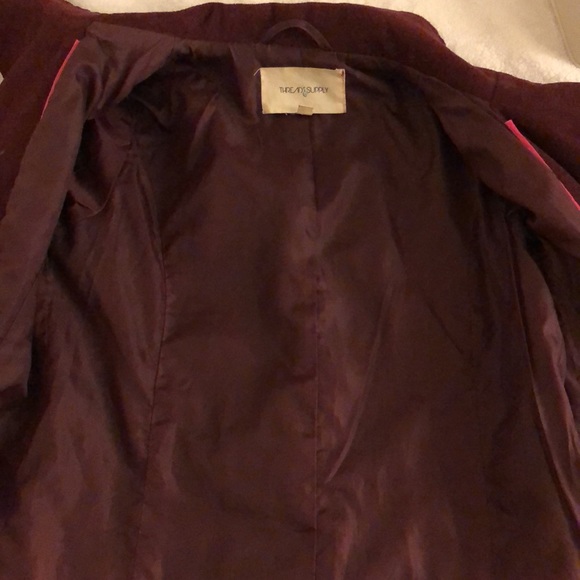 Thread & supply Burgundy coat size S - Picture 4 of 7